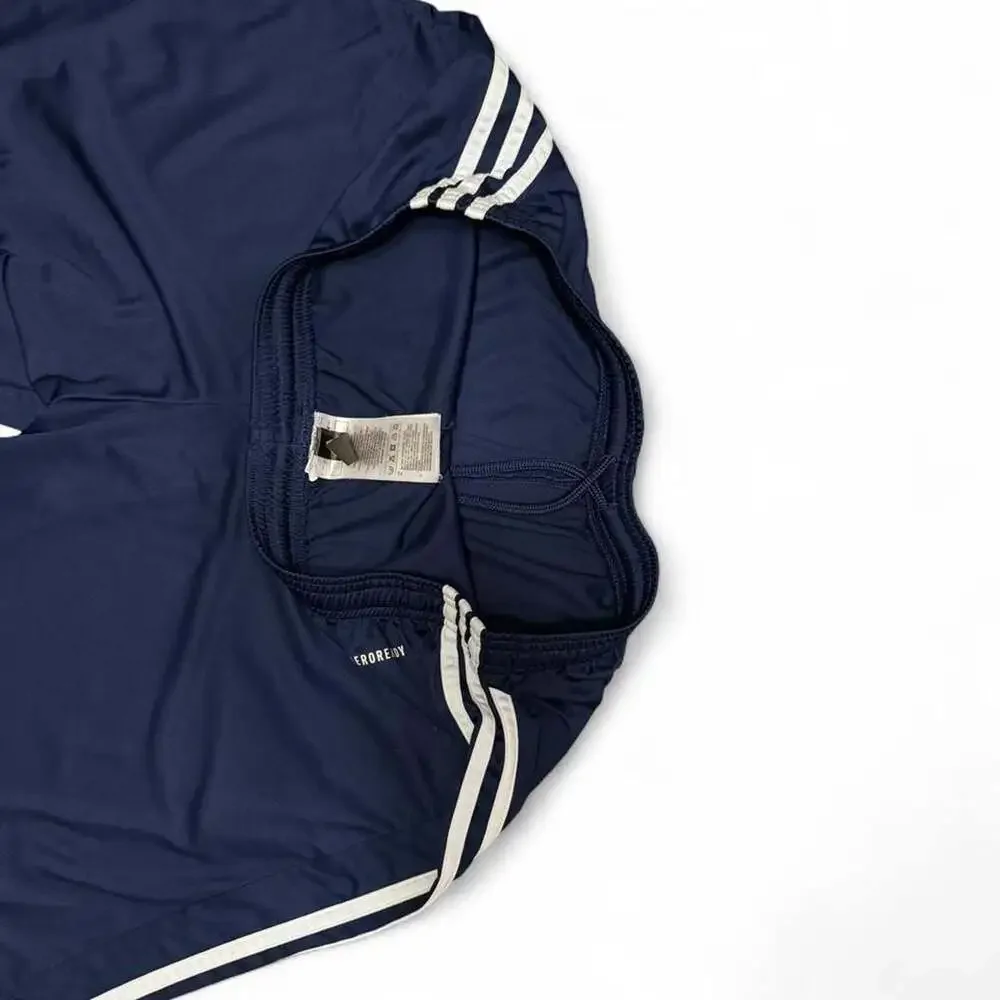 Adidas Aeroready Navy Blue 3-Stripe Athletic Shorts